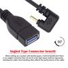 Cablecc 10Gbps USB Male To USB Female OTG Data Power Reverse Back Angle 30cm USB-C 3.1 Type-C 3.0-A U-Shaped Cable,