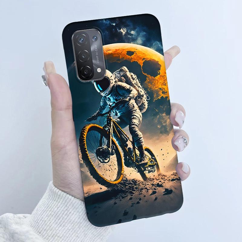 

For Oppo A54 5G A74 5G A93 5G Case Soft TPU Silicone Cover Cute Astronaut Panda Phone Case CPH2195 CPH2197 CPH2263 Coque Funda Oppo A54 5G CPH2195