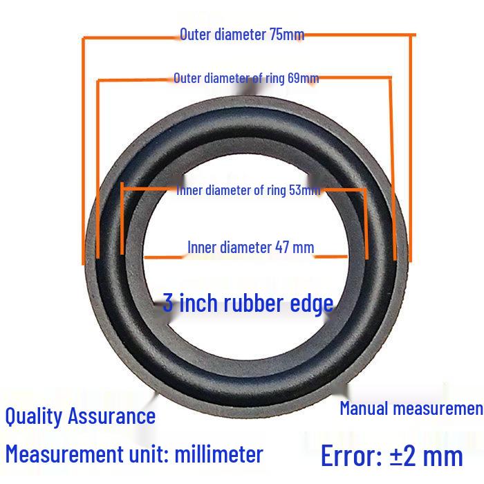 Rubber Edge Rings for Speaker Horns: 3/4/5/6.5/8/10/12 Inch Replacement Accessories