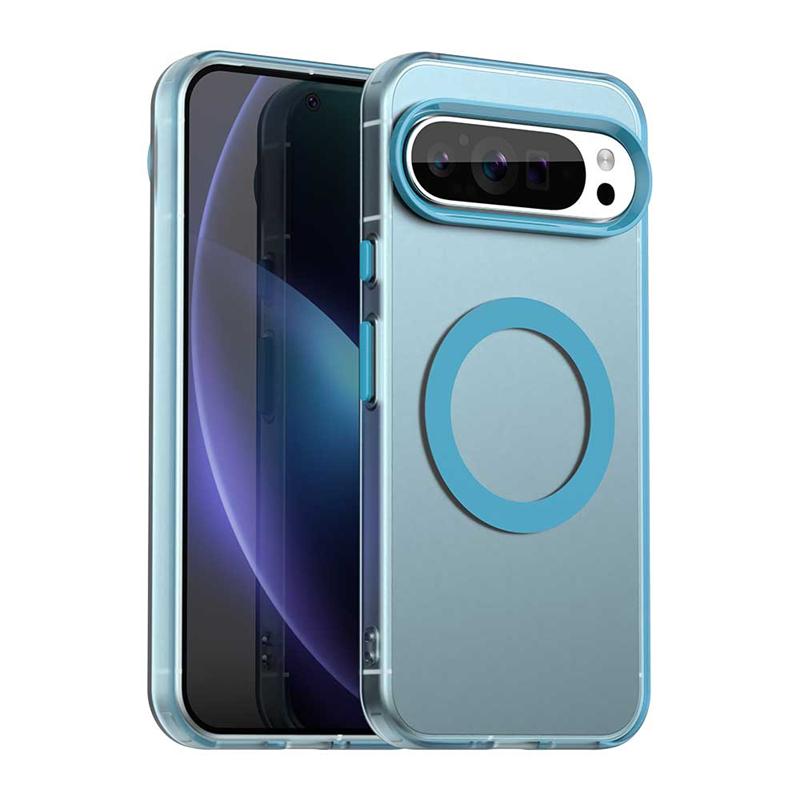 Transparent Case For Google Pixel 9 Pro Case Pixel 8 9 10 Magnetic Adsorption Wireless Charge Cover For Google Pixel 9 Pro Case