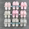 2pcs Wall Mounted Shoes Rack Stand Slippers Storage Holder Multi-Purpose Space Saving Folding Towel Shelf Bathroom Accessories