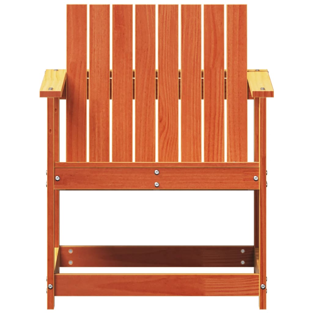 Vidaxl Garden Chair, Waxed Brown, 62X56X77 Cm, Pine Wood