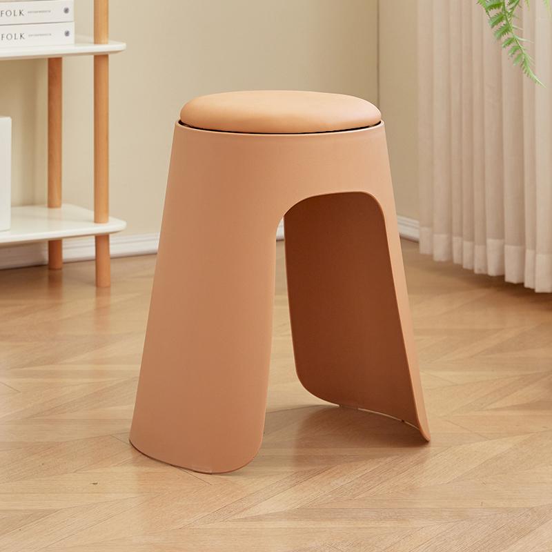 Modern Home Plastic Dining Chair Commercial Thickened Plastic Stool Soft Seat Restaurant Simple Chair