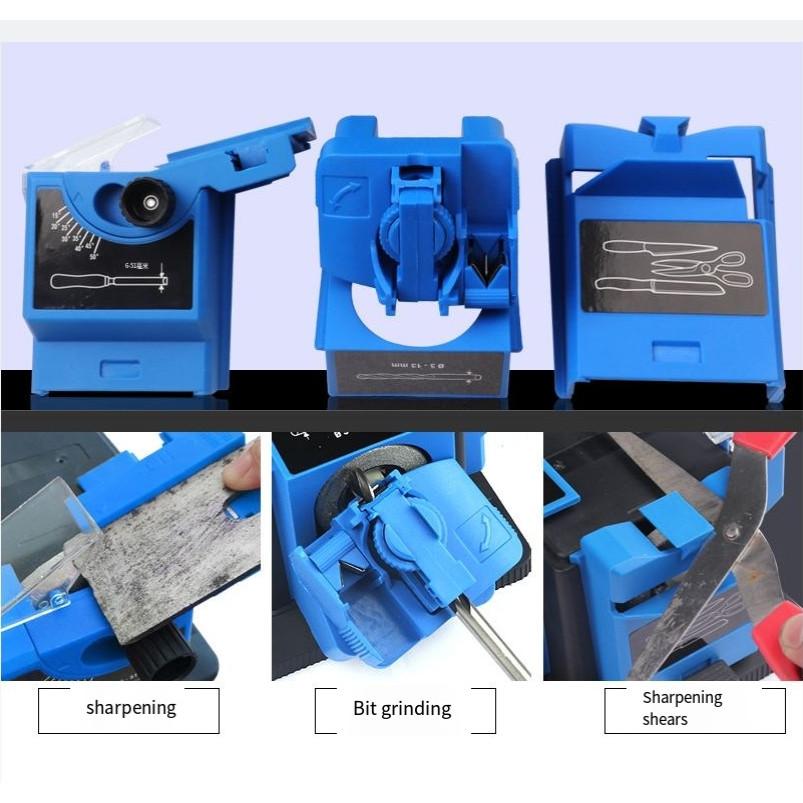 Multifunction Electric Knife Sharpener Drill Sharpening Machine Knife Scissor Sharpener Household Grinding Tool