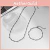 Title Trendy Stainless Steel Twist Chain Necklace For Casual And Party Wear