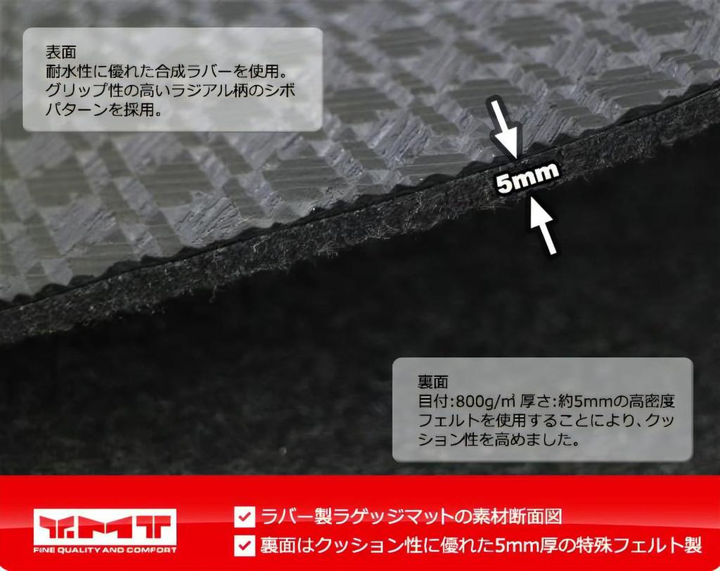 Rubber luggage mat YMT for the new Crosstar GT series Freed/Freed 6-seater/7-seater