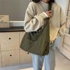 Quilted Underarm Bag Shoulder Bag Crossbody Bag Tote Bag Nylon Handbag Solid Color Armpit Bag Versatile Trendy Bag