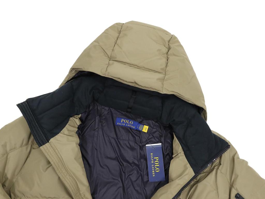 Polo Ralph Lauren Darktaupe Ripstop Down with Embroidered Pony Size XL Men's Full-Zip Jacket/Parka Print, (Product Code 01010038)