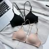 Ront Buckle Beautiful Back Triangle Cup Underwear Women's Small Breasts Gather Thin No Steel Ring Not Empty Cup Beautiful Back Seamless French Bra