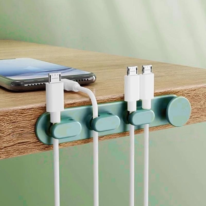 Multipurpose Adhesive Cable Management Clip For Under Desk Charging Station Durable Construction Wire Storage Clip