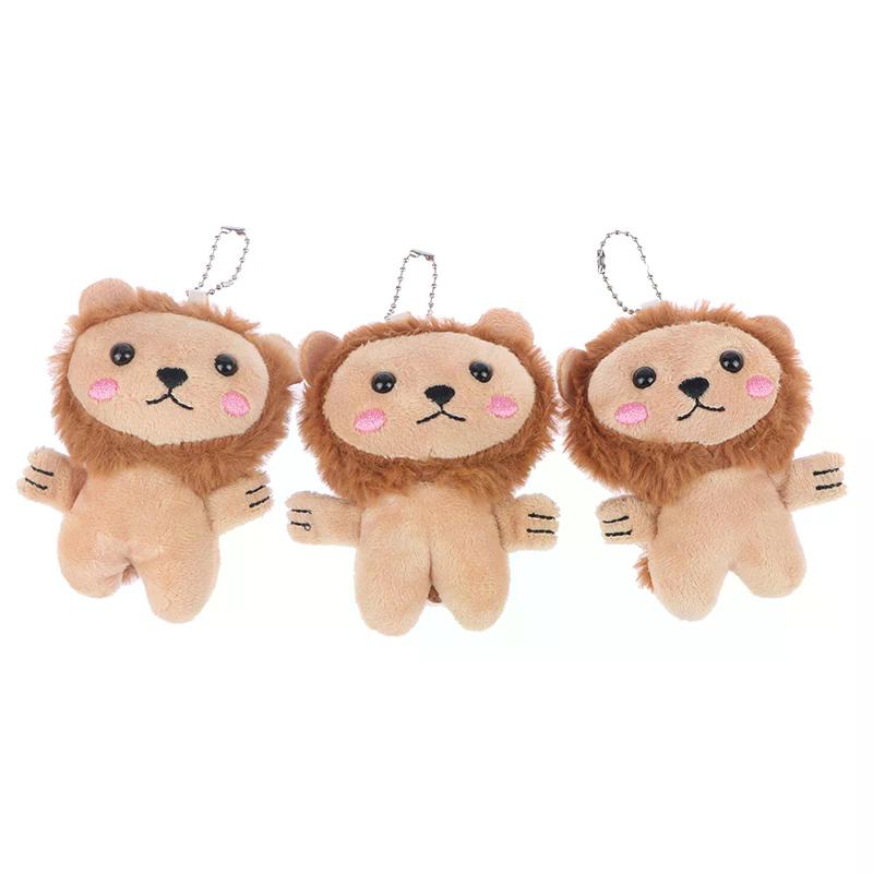 Dollhouse Soft Kawaii Little Lion Plush Stuffed Toys Doll Keychain Bag Pendant Accessories
