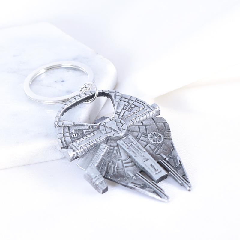 Star Wars Millennium Falcon Bottle Opener Keychain & Necklace серый