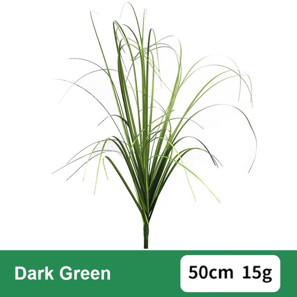 Plastic Artificial Plant Flexible Artificial Onion Grass Realistic Simulated Cattail Living Room темно-зеленого