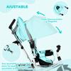 Baby Tricycle, 12+ Months, Telescopic Push Handle, Mom Bag, Bottle Holder, Mint Green
