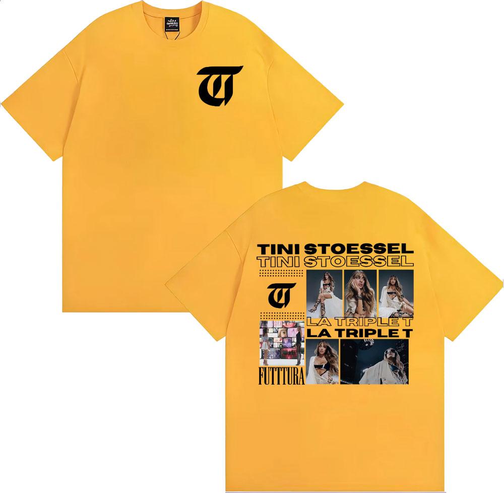 TINI STOESSEL La Triple T Futtura 2025 Tour T Shirts Unisex Women Clothing Fashion Aesthetic Tshirts Casual Comfort Cotton Tshirt