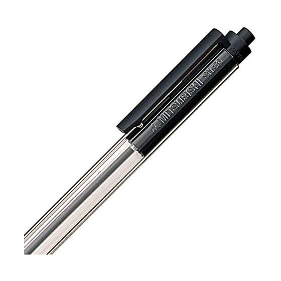 Mitsubishi Pencil New Liner Ballpoint Pen, 0.7mm, Black, SN-80, 10-Pack