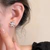 Asymmetrical Gradient Star Zircon Stud Earrings for Women - 2023 Light Luxury Design