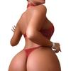 Leopard Print Sexy Lingerie Set: Flirty Hollowed Bodysuit for Nightclubs