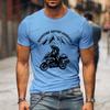 Funny Mountain Adventure Motorcycle T-shirts Harajuku Fashion Men T Shirt Adventure Before Dementia Shirts for Men Women