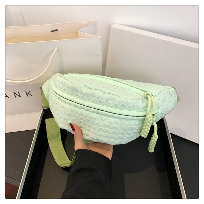 Breast Bag Lightweight Girl Fashionable Fresh and Sweet Shoulder Bag Student Class Casual Messenger Bag Fanny Pack