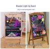 Zhao's LED Fluorescent Screen for Zheng Street Stall Advertising - Glowing Blackboard Sign for Night Markets