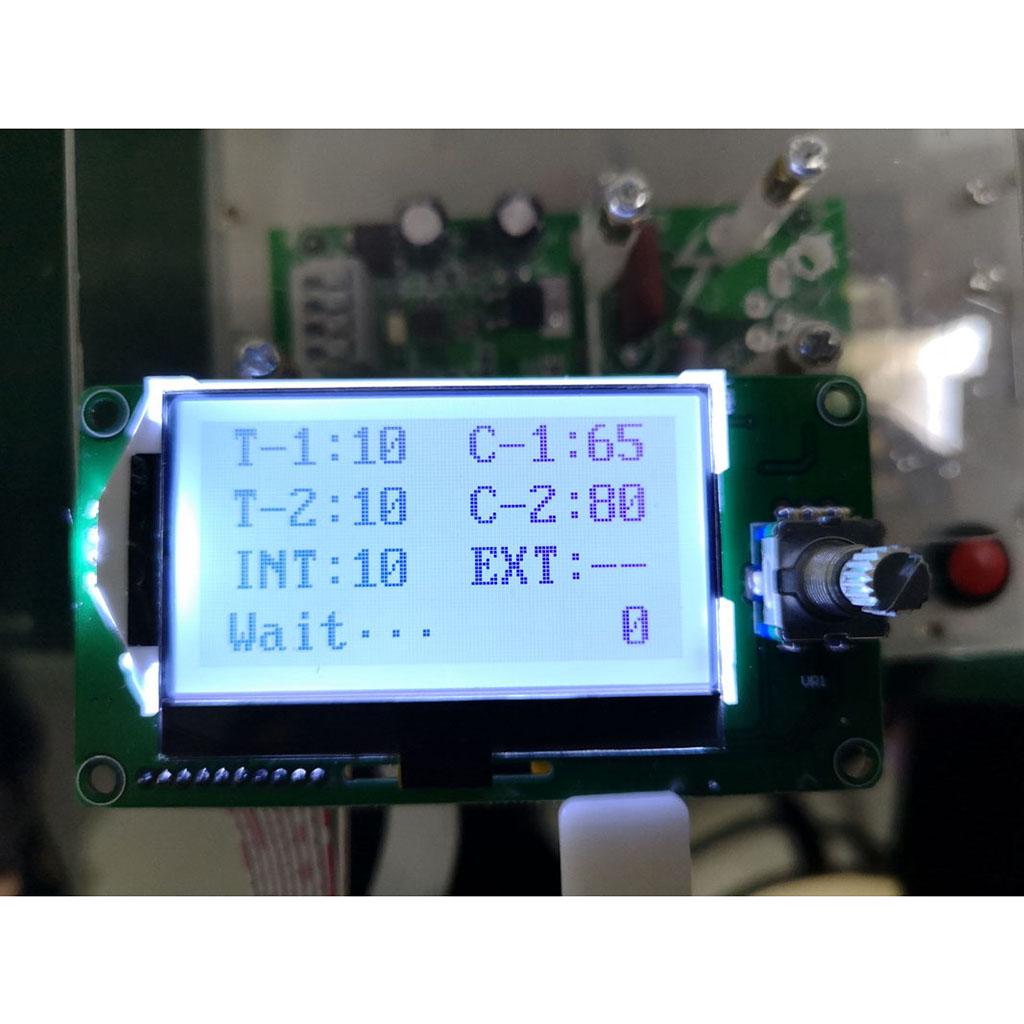 100 A LCD Digital Double Pulse encoder Spot Welder machine Time Control sanglier S1C7 100 A LCD Digital Double Pulse encoder Spot Welder machine Time Control sanglier S1C7