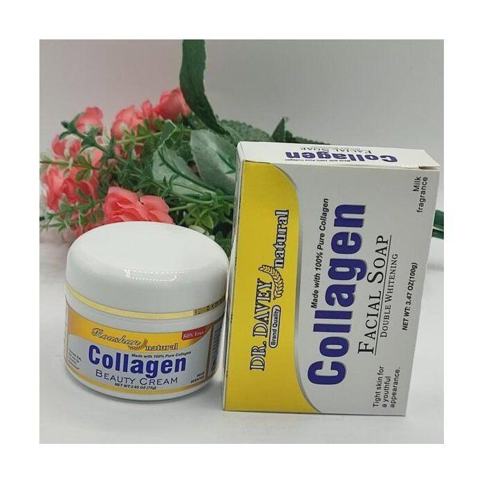 Savon Et Crème Visage Collagène – Pour Une Meilleure Élasticité & Jeunesse Naturelle De La Peau | Banane Jaune