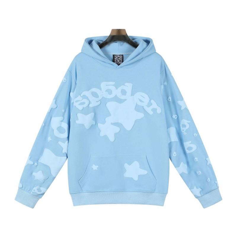 Mens Oversized Hoodie With Foil-Printed 55555 Letter Graphic Streetwear Cotton Fleece Sweatshirt Winter
