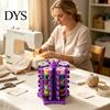 Sewing Craft Organizer Bobbin Holder Tower, Rotating Thread Organizer, Detachable Organization Supplies Clips, Tangle-free for Quilting Enthusiasts