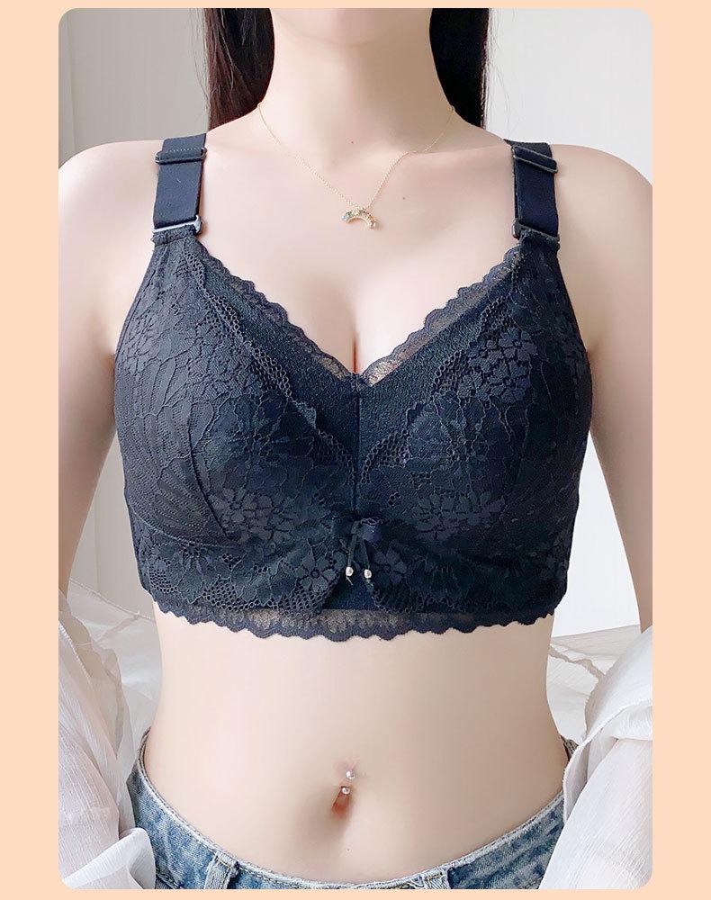 Plus Size Thin Full Cup Bra - Wirefree, Anti-Sagging Support for a Smaller Look
