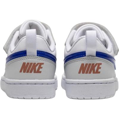 Zapatillas de Skateboarding Court Borough de caña baja para Niños Blanco/Azul Niños de 3 a 7 Años DV5457-125