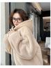 Unisex American-Style Hooded Fleece-Lined Winter Cotton Jacket with Faux Fur Trim
