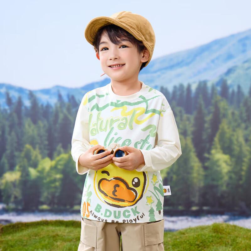 B.Duck Kids  Cartoon Long Sleeve T-Shirt 120