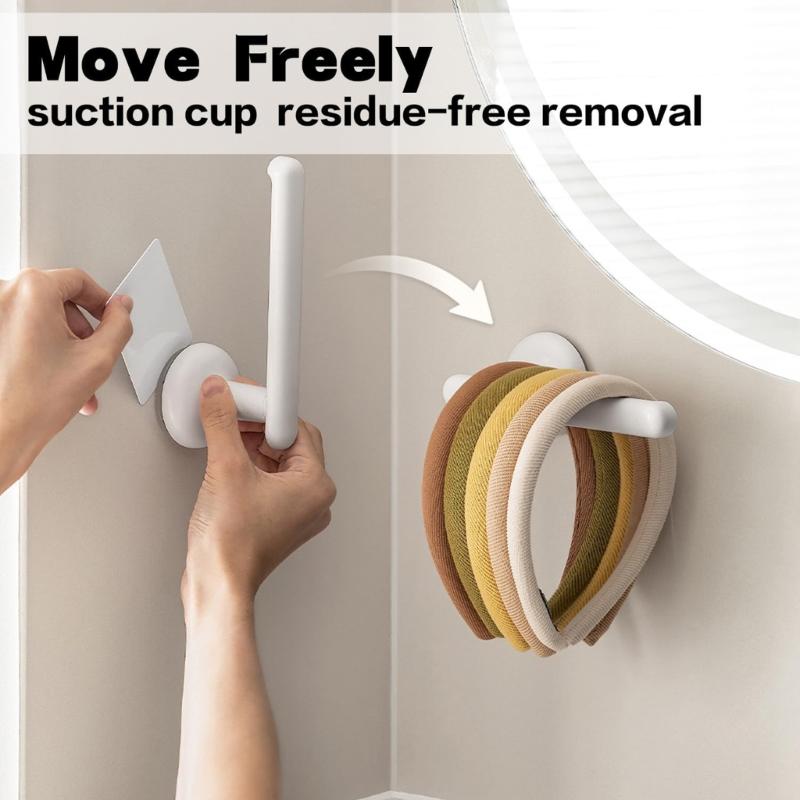 2lots Plastic Hair Accessory Organizers Hook Wall Mounted Hair Tie Holder & Headband Hanger Easy To Install