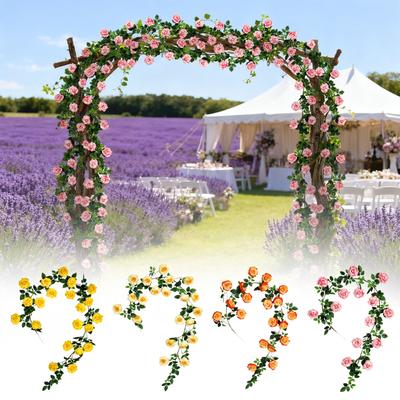 1,8 m Künstliche Blumengirlande, Gefälschte Blumengirlande, Plastikblume, Rohrabdeckung, Balkondekoration