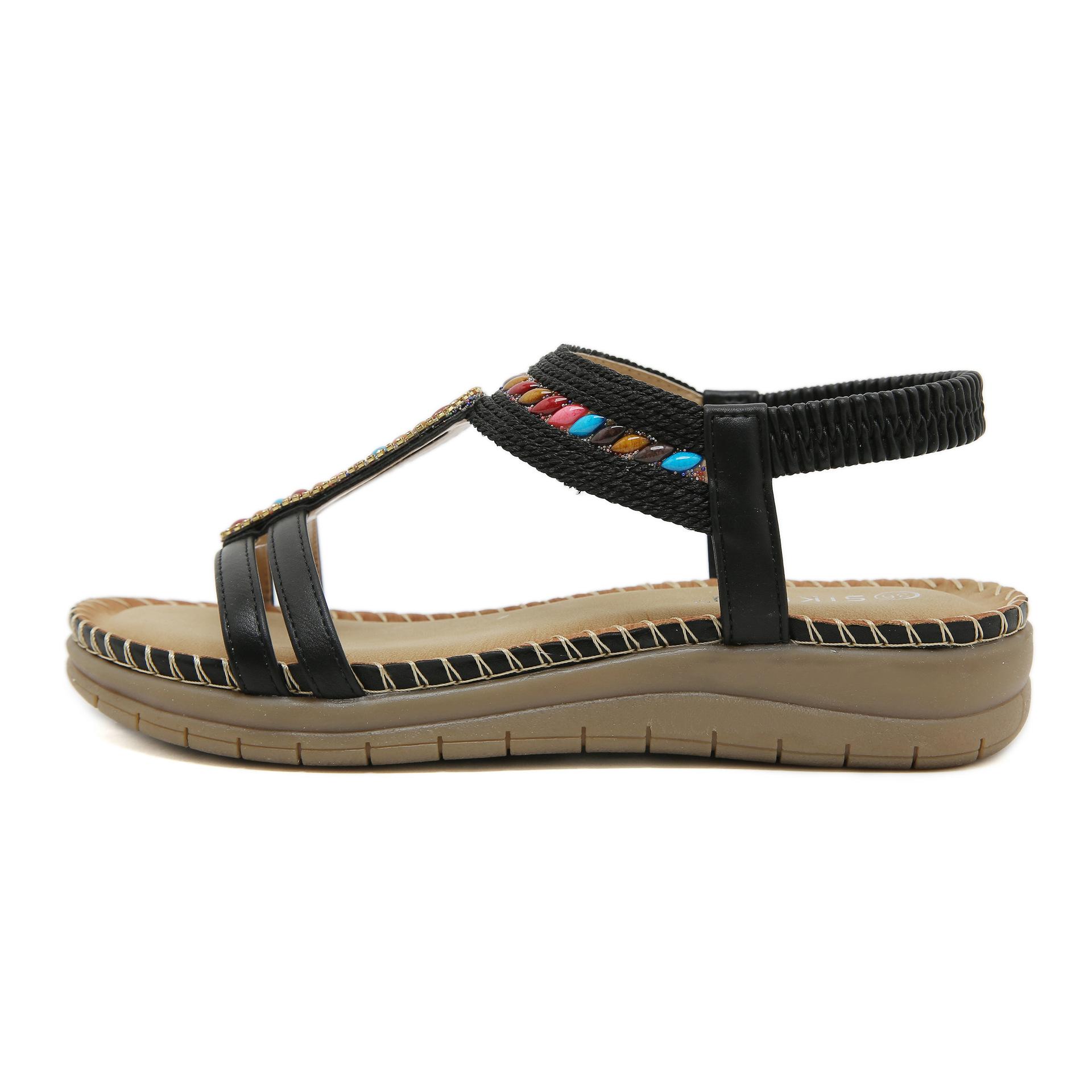 

Fashion Shoes for Women Plus Size 36-42 Summer Fashion Women Platform Sandals Rhinestone Non-slip Sandalias De Mujer Beach Shoes 36