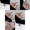 Einzigartiger Vintage Kamelienring für Damen Stilvolles Verstellbares Offener Finger Modeaccessoire
