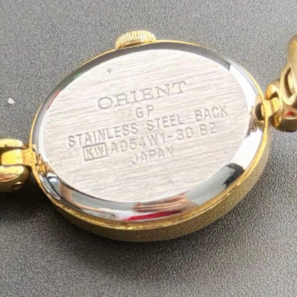 Used Rare, Beautiful Condition, Orient Diamond Gold Quartz Ladies Watch, Retro