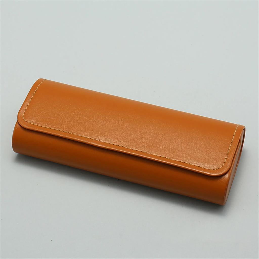PU Leather Glasses Case - Hard Protective Holder for Sunglasses/Reading Glasses, Portable Travel Organizer (Unisex).