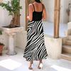 Women's Long Beach Casual Elegant Spaghetti Strap Maxi Dress Striped Low-key Flowing Bohemian Dress