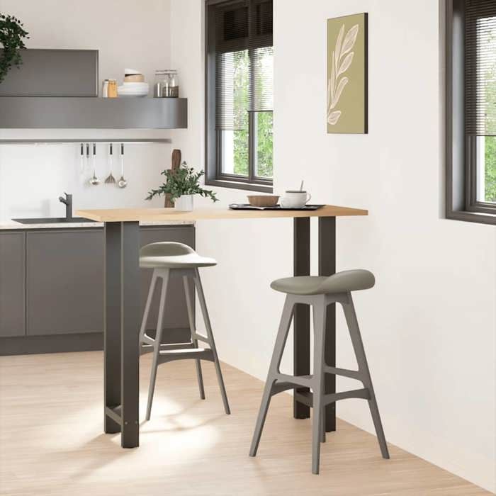 VidaXL Bar Table Legs Anthracite 2 Pieces 40 X (110-111) Cm Steel 4013350