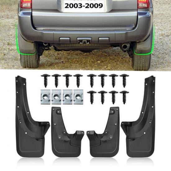 4x Front Rear Mud Flaps Splash Guards For Toyota 4Runner Limited SR5 2005-2009