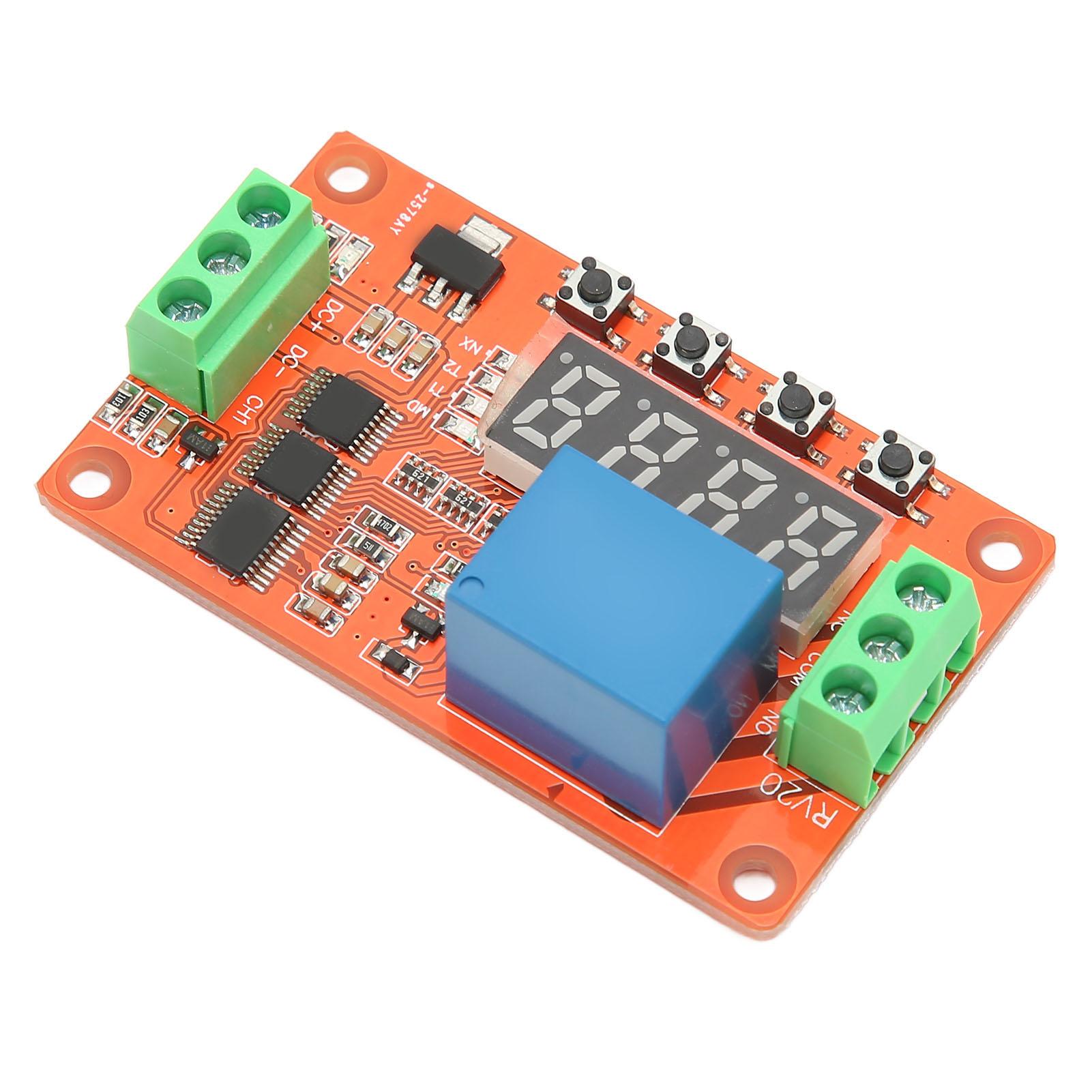 

Time Delay Relay Module 18 Functions Timing Delay Cycle Self Locking Relay Control Module for Smart Home Automatic Type 2