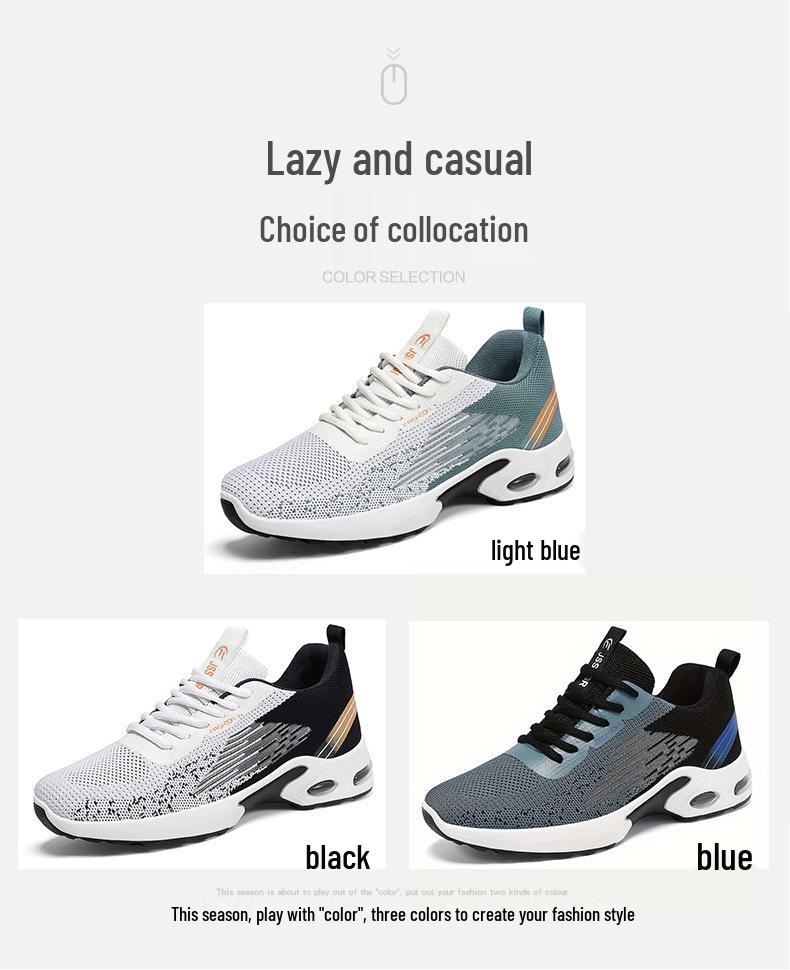 Herren Sommer Mesh Atmungsaktive Sneaker - Lässige Mode Sport Laufschuhe