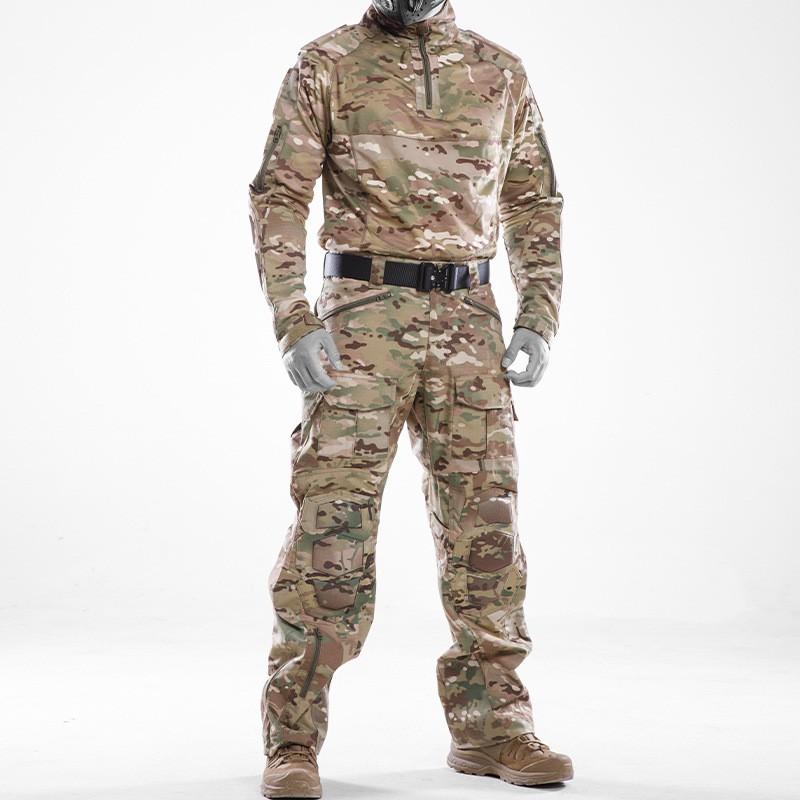 Mens Tactical Camouflage Uniform Set With