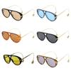 Anti-UV Women  Round  Sunglasses Trendy Oversized Shades Eyeglasses Retro Men Sun Glasses  Pilot