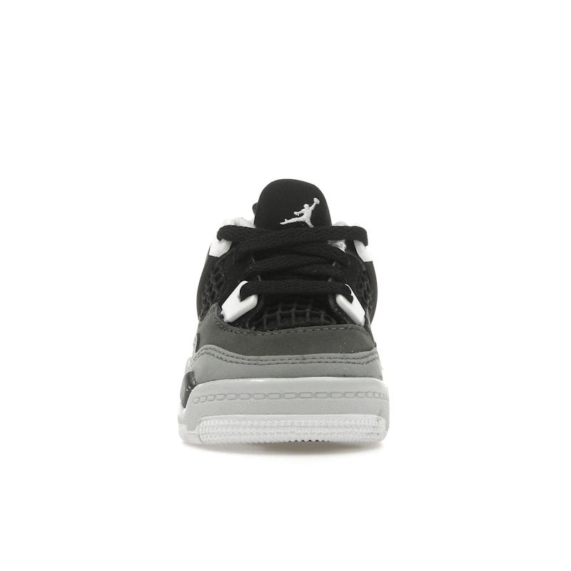 Air Jordan 4 Retro TD Fear 2024 Baby Sneakers Black White Anthracite FV4538-002