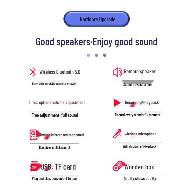 Suoai SA-X79 15-inch Portable Bluetooth Karaoke Trolley Speaker