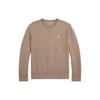 Polo Ralph Lauren Ss24 Solid Logo Pattern Embroidered Crew Neck Long Sleeve Sweatshirt Men Sweatshirt Dark-Gray-Brown MNPOKNI16823462-200