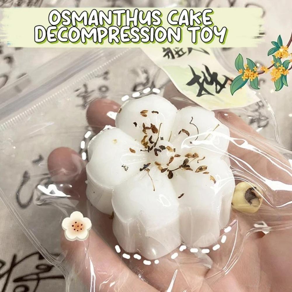 Squeeze Toys Slow Rebound Soft Anti Stress Toys Simulation Flower Cake Stress Relief Relax Toys Kids Adults Decompressing Toy